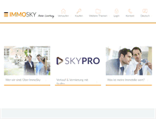 Tablet Screenshot of immosky.ch