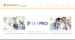 Desktop Screenshot of immosky.de