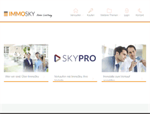 Tablet Screenshot of immosky.de